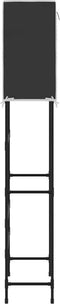 vidaXL - Toiletrek - 2-laags - 56x30x170 - cm - ijzer - grijs