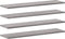vidaXL - Wandschappen - 4 - st - 80x20x1,5 - cm - bewerkt - hout - grijs - sonoma - eiken