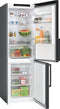 BOSCH KGN36VXCT - Koelvriescombinatie - NoFrost - Geborsteld zwart staal - 218L koelruimte - 103L diepvriesruimte