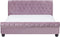AVALLON - Tweepersoonsbed - Roze - 160 x 200 cm - Fluweel