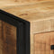 vidaXL - Nachtkastje - 40x35x50 - cm - Massief - Ruw - Mango - Hout