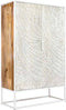 Liviza Opbergkast Andel - Mangohout - Rechthoek Wit - 160 cm , 100 cm , 45 cm