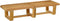 Mica Decorations Bankje Lennox - 140x40x28 cm - Hout - Bruin