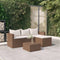 vidaXL - Loungeset - poly - rattan - bruin