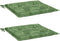 vidaXL - Stoelkussens - 2 - st - bladpatroon - 50x50x3 - cm - stof