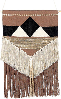 Beliani DADU - Wanddecoratie - Bruin - Katoen