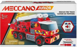 Meccano Junior - Rescue brandweerwagen - S.T.E.A.M. bouwpakket met bewegende ladder en geluiden (150 onderdelen)