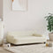 vidaXL - Hondenmand - 90x53x30 - cm - kunstleer - crèmekleurig