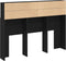 vidaXL - Hoofdbordkast - - - Zwart - Eiken, - 140x19x103,5 - cm, - Gemaakt - van - Bewerkt - Hout