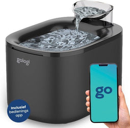 Gologi Drinkfontein - 3,5L - Slimme Waterfontein met App - Geruisloos