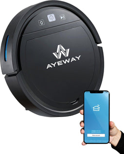 AyeWay 3 in 1 Robotstofzuiger - Dweil Robot - Stofzuigen en Dweilen - Zwart