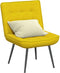 vidaXL - Relaxstoel - 64x74x84 - cm - fluweel - geel