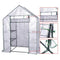 Woltu Tuinkas Loopmodel met Versterkte PE Afdekking - Wit/Groen - 143x73x195 cm