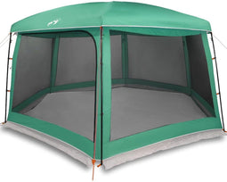 vidaXL - Zwembadtent - uitneembare - buiten- - gaaswanden - 670x590 - cm - zeegroen