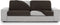 Kussenhoes Eysa THOR Bruin 85 x 15 x 60 cm Sofa