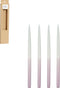 Mica Decorations Dip-dye Dinerkaars - Set van 4 - H28 cm - Lila (4 stuks)
