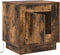 vidaXL - Nachtkastje - met - LED-verlichting - Gerookt - Eiken - 44x34,5x45 - cm