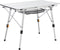 Picco Vouwbare Campingtafel - Aluminium - 90 x 50 cm - Verstelbaar - Zilver