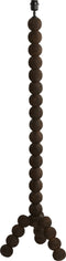 Light & Living Vloerlamp Veglio - Mangohout - 130cm - Donkerbruin - excl. kap