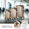 tectake® Talia - 3-Delige Kofferset - Harde Schalen van ABS - TSA Cijferslot - Rood