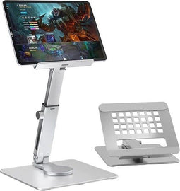 Garpex® Laptop Standaard – Verstelbaar & 360° Draaibaar – Aluminium – Universeel Voor 10 tot en met