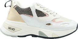 Liu Jo Hoa 1 - Dames Sneaker - Glitter coating - Creme
