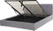 DREUX - Bed met opbergruimte - Lichtgrijs - 160 x 200 cm - Polyester