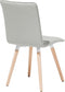 BROOKLYN - Eetkamerstoel - Grijs - Polyester