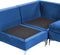 EVJA - Hoekbank 4-zits - Marineblauw - Rechterzijde - Fluweel