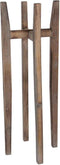 Mica Decorations Ascot Plantenstandaard - L33 x B33 x H89 cm - Hout - Lichtbruin