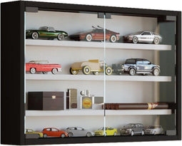 Vitrinekast wandvitrine Osado M zwart