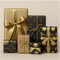 BERLIN cadeaupapier - kerstpapier - 5 rollen 2 meter x 70 cm - bruin zwart goud