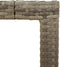 vidaXL Tuintafel met acaciahouten blad 90x90x75 cm poly rattan grijs