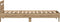vidaXL Artisan - Bedframe - Tweepersoons - 203 x 95 x 70 cm - Bewerkt hout - Eikenkleur