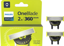 Philips OneBlade 360 Blade - Vervangmesjes - 12.000 bewegingen per minuut - (2 stuks)