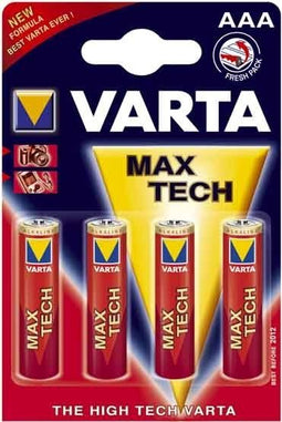 Varta Max Tech AAA - Alkaline batterijen - Longlife Max Power - (4 pack)
