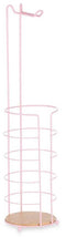 Toiletrolhouder Roze Metaal Bamboe 16,5 x 63,5 x 16,5 cm (4 Stuks)