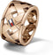Tommy Hilfiger TJ2701025D - Dames Ring - Basket Weave - Roségoud (maat 56)