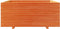 vidaXL - Plantenbak - 110x110x49,5 - cm - massief - grenenhout - wasbruin