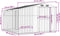 vidaXL - Tuinschuur - 277x279x179 - cm - gegalvaniseerd - staal - bruin