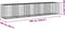 vidaXL - Schanskorf - 500x100x100 - cm - gegalvaniseerd - ijzer - zilverkleurig