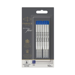 Parker - Balpenvulling parker quinkflow m 10st blauw