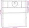 vidaXL - Hoofdbord - 90 - cm - metaal - wit