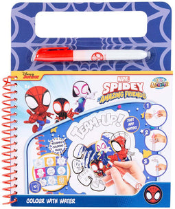 Spidey Waterkleurboek - Marvel - Kleurboek - Spiderman - Knutselen - knutselen voor kinderen - Kleuren met water