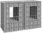 vidaXL - Schanskorf - paal - 40x40x180 - cm - ijzer