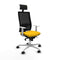 Bureaustoel met hoofdsteun Piqueras y Crespo 4B086N1 Geel