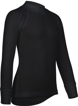 Avento Thermoshirt Kinderen - Thermo ondergoed - Drop-needle techniek - Zwart - Maat 140