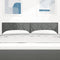 vidaXL - Hoofdbord - met - Diamant - Blokken - Ontwerp - in - Donkergrijs, - 140 - cm, - Stof