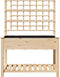 vidaXL - Tuinbak - met - Trellis - en - Plank - 115x59x152 - cm - Massief - Hout - Vuren