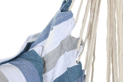 Hangmat DKD Home Decor Strepen Blauw Wit (100 x 60 x 135 cm)